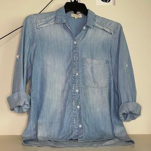 Cloth & Stone blue button up